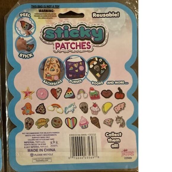 New! Reusable Large ICE CREAM CONE Sticky Patch - Picture 4 of 4